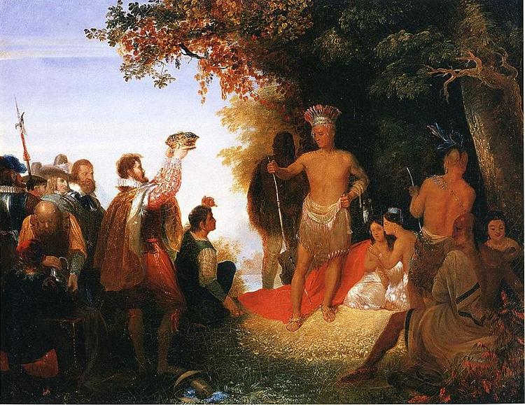 John Gadsby Chapman Coronation of Powhatan